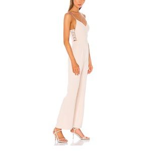 REVOLVE Nude Strappy Side Jumpsuit